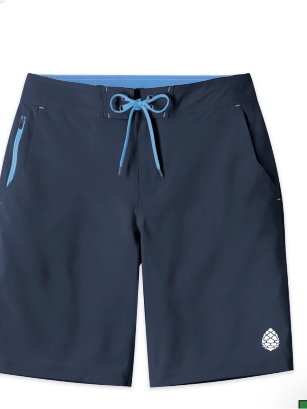 Stio Men's DARK GREEN Swim Board Shorts with Light GREEN Drawcord